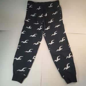 Hollister women's S navy with white bird papttern PJ pants